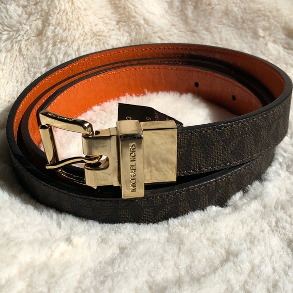 MICHAEL Michael Kors Accessories - Michael Kors Reversible Monogram belt Sz 34 Med